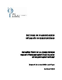 Couverture du rapport - Secteur Griffintown