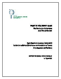 Couverture du rapport - Agrandissement du 1455-59 rue Towers