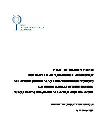 Couverture du rapport - Modification au plan d'urbanisme – Boul. Saint-Jean et des Sources