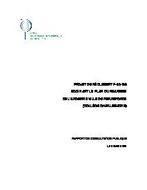 Couverture du rapport - Agrandissement du Collège Charlemagne