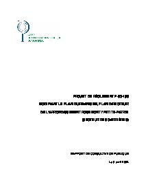 Couverture du rapport - Secteur des Carrières