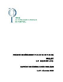 Couverture du rapport - Transformation de l'édifice Le Nordelec