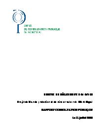 Couverture du rapport - Projet de Plan de protection et de mise en valeur du Mont-Royal