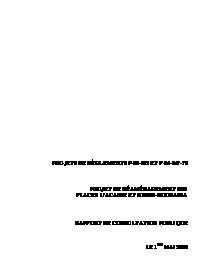 Couverture du rapport - Places l'Acadie et Henri-Bourassa