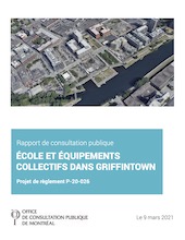 Couverture du rapport - École et équipements collectifs dans Griffintown