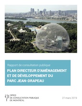 Couverture du rapport - Avenir du Parc Jean-Drapeau