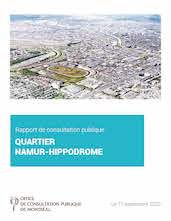 Couverture du rapport - Quartier Namur-Hippodrome