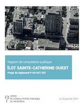Couverture du rapport - Îlot Sainte-Catherine Ouest