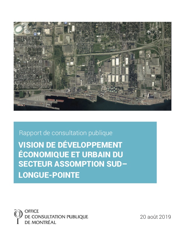 Couverture du rapport - Assomption sud – Longue-Pointe